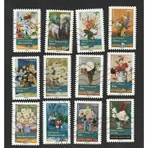 Flore : Bouquets De Fleurs Détails De Tableaux Sé&Rie Complète Année 2015 Autoadhésifs N° 1120 1121 1122 1123 1124 1125 1126 1127 1128 1129 1130 1131 Yvert Et Tellier