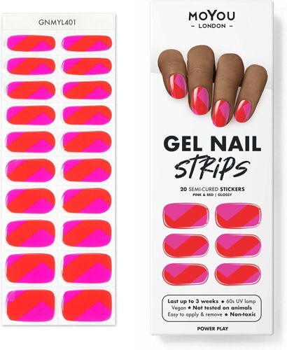 Bandes De Vernis Gel Semi-Curées - 20 Pièces. Enveloppes Ongles De Gel Pour Manucure De Qualité Salon - Fonctionne Avec N'importe Quelle Lampe Uv Pour Ongles - Facile À Appliquer 