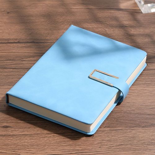Carnet De Notes Vintage A5 En Cuir Avec Couverture Souple,Parfait Pour Les Réunions D'affaires Et La Vie Universitaire -Bleu-A5-B