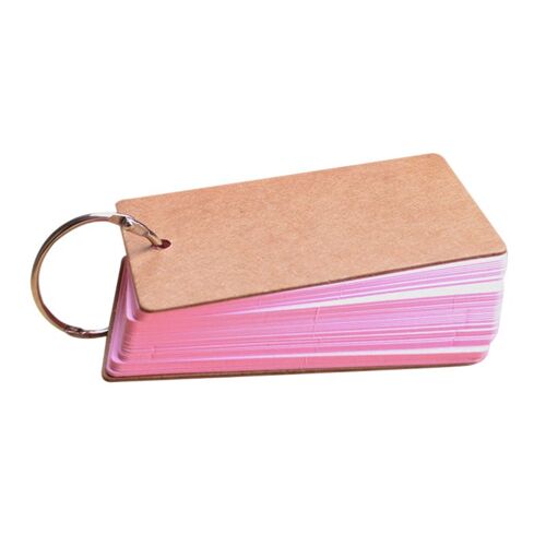 Ages Portable Boucle Reliure Notes Cartes Flash Mémo Tampons Bricolage Carte Vierge Papeterie Sous-Vente
