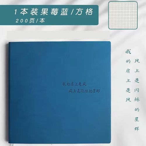 Carnet De Sous-Style Carré À Carreaux Simples,Grand Livre Manuel,Journal Étudiant,Super Optique,Livre Vierge -Cyan Book-19cm 19cm
