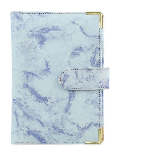 Classeur En Marbre De Couleur Blanche Et Noire A5 A6,Pour Bricolage,Uniquement Couverture De Journal Intime,Agenda,Papier De Couverture,Papeterie Scolaire - Type Blue-A5