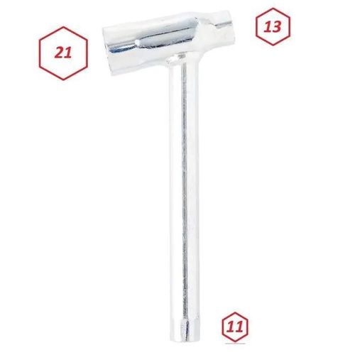 Clé À Bougie - Cyclingcolors - 11mm/13mm/21mm - Acier - Coudée - Spéciale Moto/Scooter