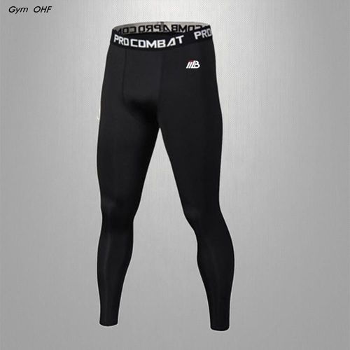 Leggings De Fitness À Séchage Rapide Pour Hommes,Pantalons De Course Chauds,Bas De Yoga D'entraînement,Zones De Gymnastique,Marque Bre,Collants Noirs,Sport