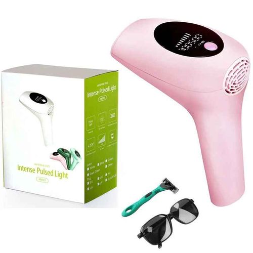 Épilateur Laser Professionnel Pour Le Visage Et Le Corps,Appareil D'épilation Ipl Pour Les Jambes Et Les Hommes -Rose-With Box