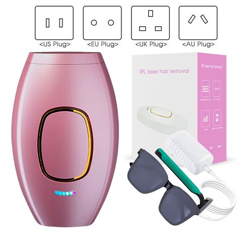 Épilateur Laser Permanent Sans Douleur Pour Femme,Appareil À Usage Domestique Jusqu'à 500,000 Flashs Pour Le Bikini,Ipn -Rose Rose