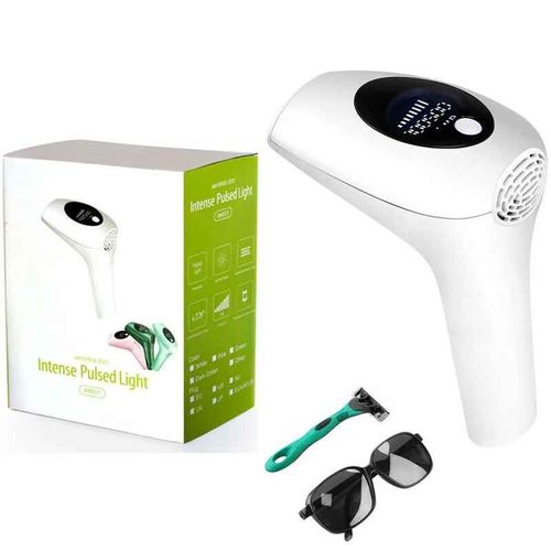 Épilateur Laser Professionnel Pour Le Visage Et Le Corps,Appareil D'épilation Ipl Pour Les Jambes Et Les Hommes -Blanc-With Box