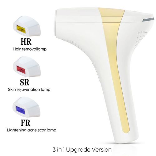 Épilateur Laser En Porcelaine,3 Têtes,900000 Flashs,5 Appareils D'épilation Ipl En Recyclage Continu,Glace Froide,Indolore,Lumière Pulsée Intense -Blanc-A
