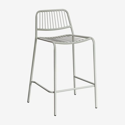 Pack De 2 Tabourets Hauts Empilables Elton Vert Kaki ¿65 Cm