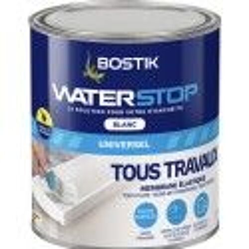 Revêtement d'étanchéité - BOSTIK - Waterstop blanc - 1kg - Intérieur - Protection contre l'eau