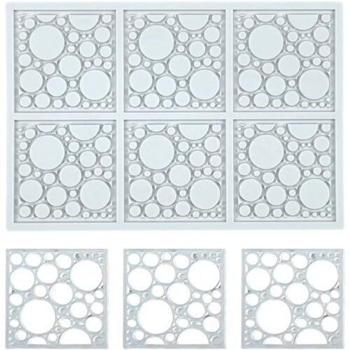 Moules En Silicone 3d Creux En Forme De Plume Et De Feuille-Moule Géométrique Pour Bonbons,Cupcakes,Décoration De Gâteau (E_20 X 13,5 X 0,2 Cm)