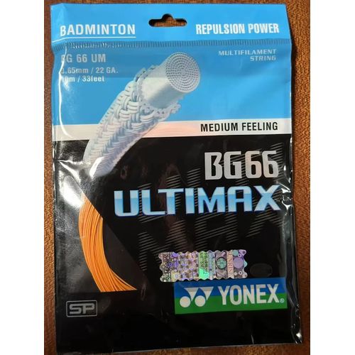 Yonex-Corde De Raquette De Badminton Bg66 Ultimax,Sangle D'entraînement D'endurance,0.65mm -Bg66um-Orange