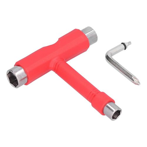 Kit De Clés Hexagonales De Type T Multifonctions Pour Skateboard,Matériel De Fixation Rouge