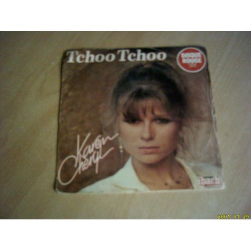 Vinyle 45 Tours : Karen Cheryl : Tchou Tchou. Disque Rouge.