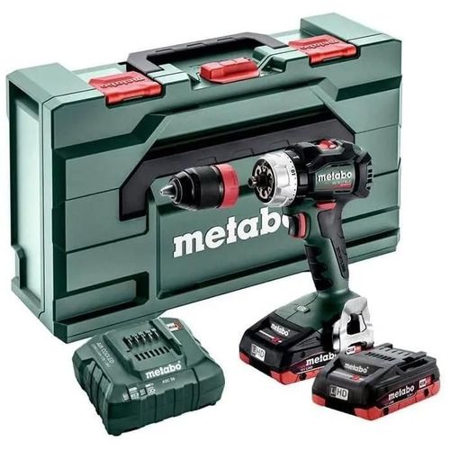 Metabo BS 18 LT BL Q Perceuse-visseuse sans fil, 2x18V/4Ah LiHD, Chargeur ASC 30-36 V, Coffret - 602334800