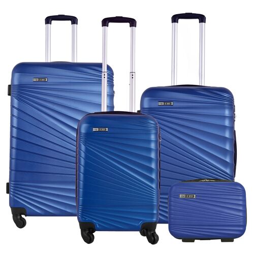Ensemble de valises EcoTraveler 360º : 4 valises / Bleu