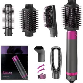 Ksfal-Brosse Soufflante-Brosse Chauffante 1200w,Multistyle 5-En-1 Ionique Et Accessoires Pour Le Volume Et La Mise En Forme