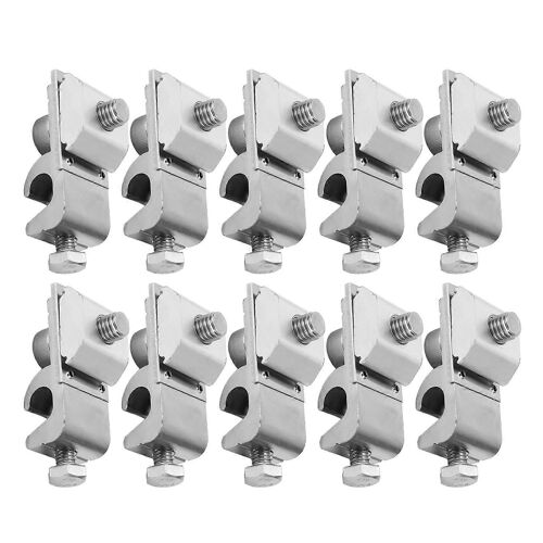 10 pièces panneau solaire pince de terre alliage d'aluminium M6 cosse PV câble accouplement accessoire pour fil