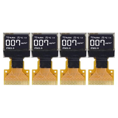 4pcs 0.42in Module D'affichage À Diode Électroluminescente Organique 70 X 40 Ssd1315 Spi Iic Interface 16pin Blanc Module D'affichage
