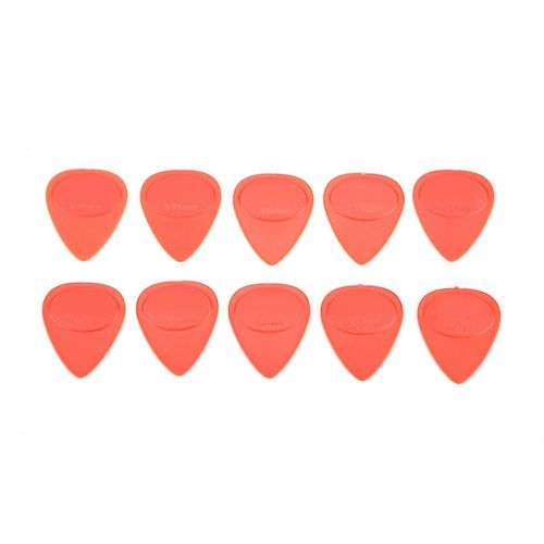 10pcs Guitare Médiator Porte-Instrument De Musique Plectre (0,46 Mm-1 Mm D'épaisseur) (Rouge)