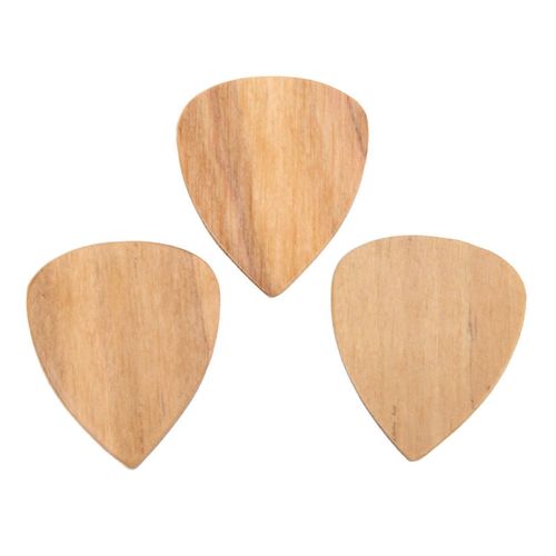 3pcs Acoustique Médiator Remplacement Antidérapant Guitare Médiators En Bois Pièces D'instrument De Musique