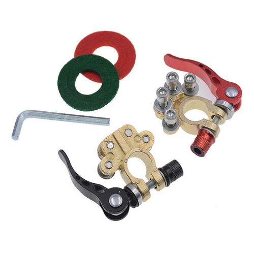 1 paire de connecteurs de borne de batterie 4 voies de forte conductivité électrique pour les voitures caravanes camions bus