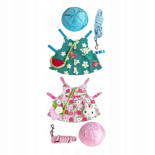 2 Set Lapin Gilet Harnais Chaton Hérisson Lapin