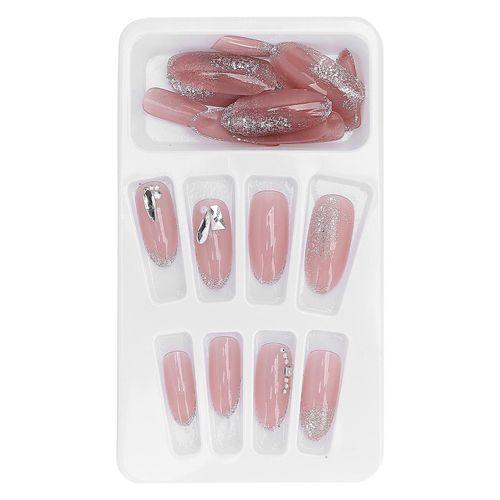 24pcs Presse Sur Faux Ongles Conseils Artificiel Couverture Complète Cercueil Faux Ongles Conseils Pour Femmes - Beauté 