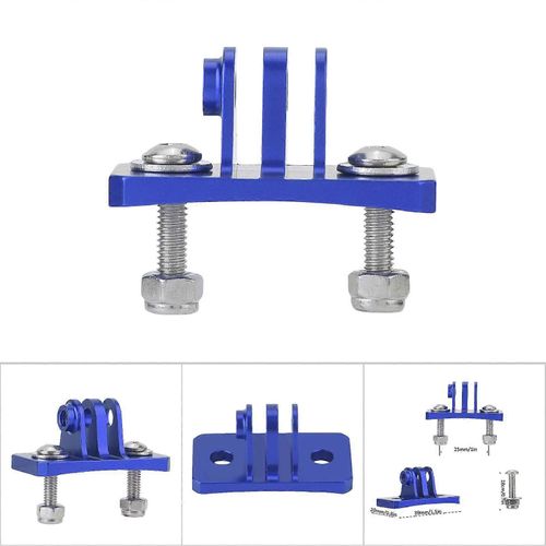 Casque De Parachute Adaptateur De Montage Rapide Pour Caméras D'action Gopro 7 6 5 4 (Bleu)