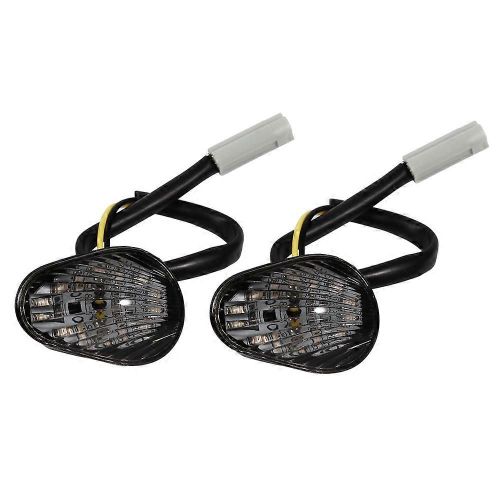 1 Paire De Clignotants À Led Ambrés Lampe D'éclairage Encastrée Pour Yamaha Yzf R1 R6 R6s Fumée