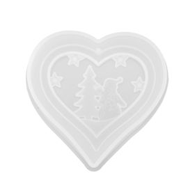 Moule En Silicone Résine Durable Doux Résistant À La Déchirure Résine Ornement Moules Pour Bricolage Artisanatheart En Forme De Liste