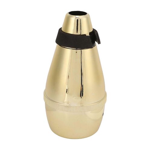 Trompette Mute Remplacement Abs En Plastique Mini Entièrement Fermé Silencieux Trompette Accessoires Or