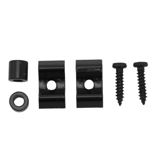 2pcs Guitare Corde De Retenue Fer Compact Bavure Sans Bavure Guitare Retenue Guide Pour Remplacement Noir