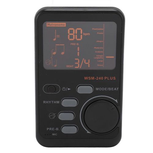 Wsm 240 Métronome Accordeur La4 430 À 450 Hz Métronome Numérique 3 En 1 Générateur De Tonalité Pour Guitares,Basses,Violons