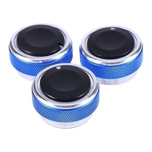 Lot De 3 Boutons De Climatisation De Voiture En Alliage D'aluminium,Interrupteur De Contrôle De La Chaleur,Accessoires Pour Ford