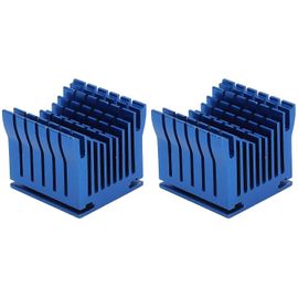 Lot de 2 dissipateurs thermiques en aluminium pour imprimante 3D,carte mère,pont sud-nord,chipset,refroidissement simple,bleu