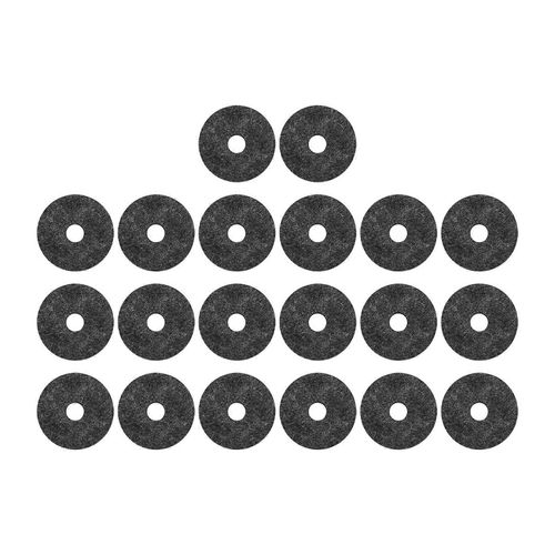 20 Pcs Cymbale Feutre Rondelle Pads Stand Pièces De Rechange Tambour Set Accessoire Antidérapant 4cmgray