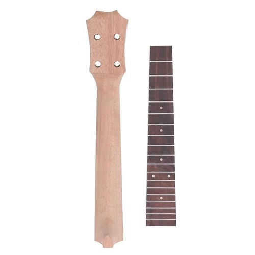 Ukulélé Fretboard Neck Set Palissandre Okoumé Bois Touche Remplacement Pour Instrument De Musique À 4 Cordes 26in