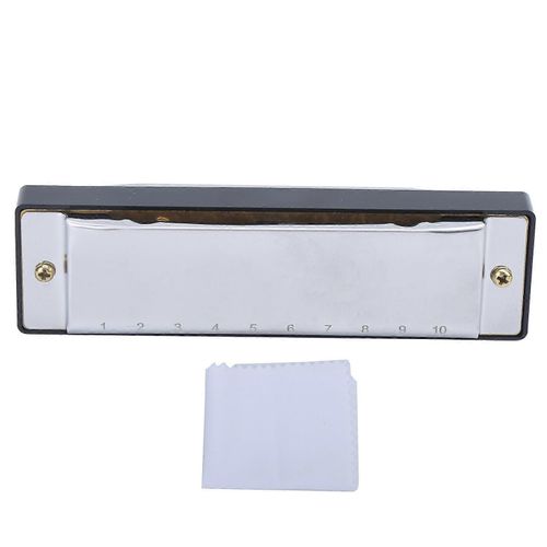 Harmonica 10 Trou 20 Ton G Clé Jouant Bouche Orgue Vent Instrument De Musique Avec Boîte Tissusilver