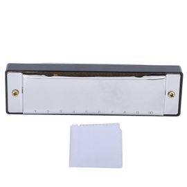 Harmonica 10 Trou 20 Ton G Clé Jouant Bouche Orgue Vent Instrument De Musique Avec Boîte Tissusilver