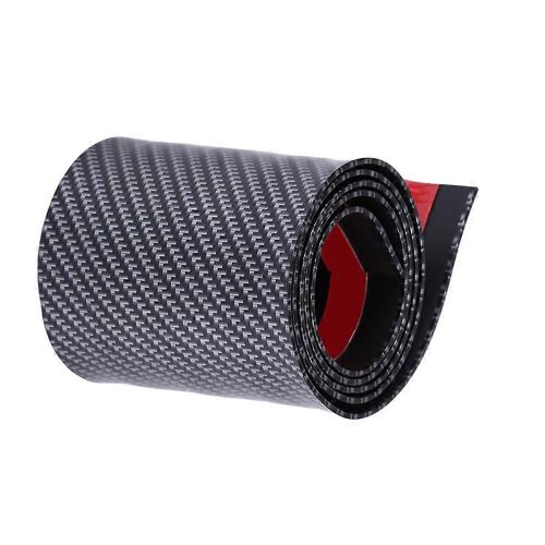 Autocollants De Voiture Fibre De Carbone Caoutchouc Style Porte Sill Guards Protecteur Universel (10 * 100cm)