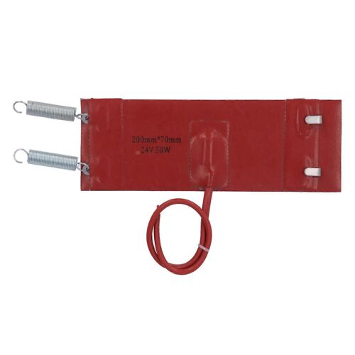 Coussin De Chauffage En Silicone D'huile Moteur Ignifuge Universel Étanche À Grande Isolation Coussin Chauffant De Carter D'huile 50w Dc24v