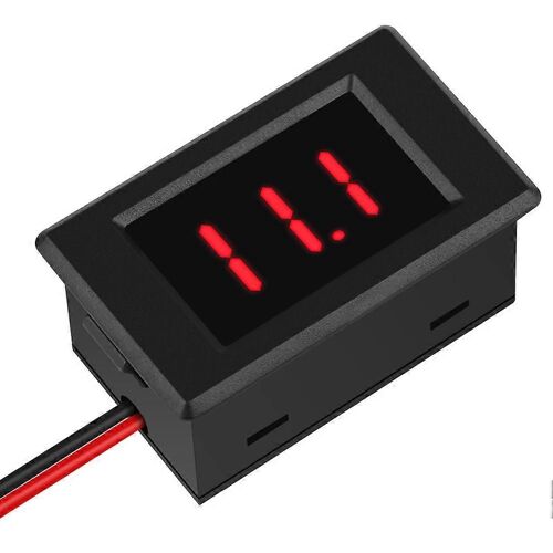 Peacefair Pzvm-001 Dc 3.5-35v Volt Mètre Moniteur De Tension 2 Fils Led Panneau D'affichage Numérique Rouge