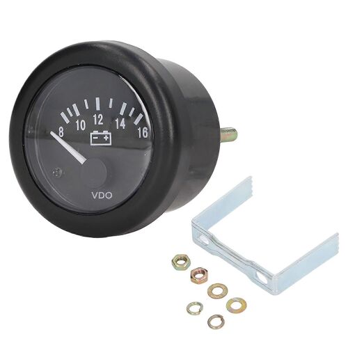 Moteur diesel 2 pouces Voltage mètre Générateur automobile Voltmètre Jauge 8-16V Plage de mesure 12V