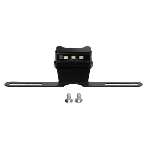 Feu De Plaque D'immatriculation De Moto À Led Bleue Avec Support Universel Pour Voiture,Camion,Remorque,Camping-Car,12 V,Boîtier Noir