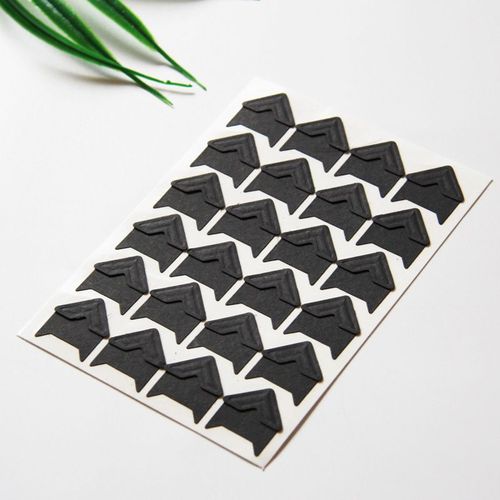 Autocollants D'angle Vintage En Papier Kraft,120 Pièces/Lot (5 Feuilles),Stickers Pour Décoration De Cadre D'album Photo,Scrapbooking, Bricolage