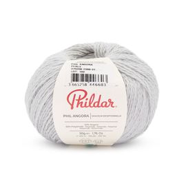 Pelote D'angora Vaporeuse - Phil Angora ¿ Fil Luxueux Effet Angora ¿ Phildar. Color : Perle Gris
