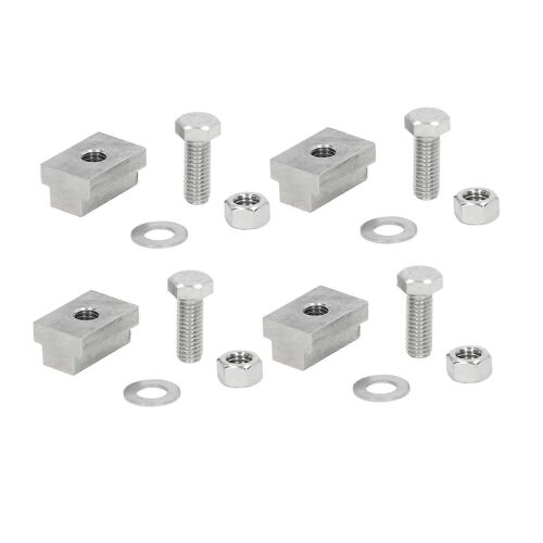 4 Ensembles De Rails De Lit Kit De Vis À Écrou À Fente En T 3/8 Po 16 Remplacement Compatible Avec La Camionnette Tacoma Tundra Trailer