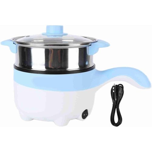 ASFASFq-TOPINCN Marmite électrique Sauté 2L Camion à Marmite électrique Friture électrique en Acier Inoxydable Cuiseur à Vapeur électrique Marmite à Ragoût Véhicule de (Poêle électrique 24V 2