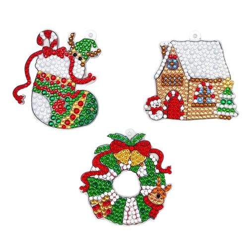 Kit suspensions Diamond painting - sujet noël - de 6,5 à 7,8 cm
